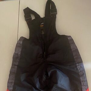 Black Snow Bib Overalls